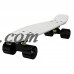 Complete 22 inch Skateboard Plastic Mini Retro Style Cruiser, Black   567115180